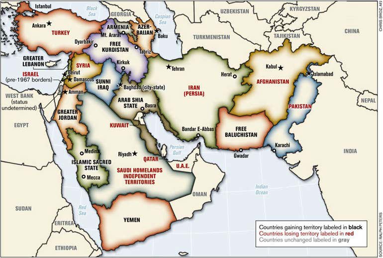 Nazemroaya: Ortadoğu sınırlarını yeniden çizme planları: “Yeni Ortadoğu” projesi